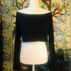 black off the shoulder top